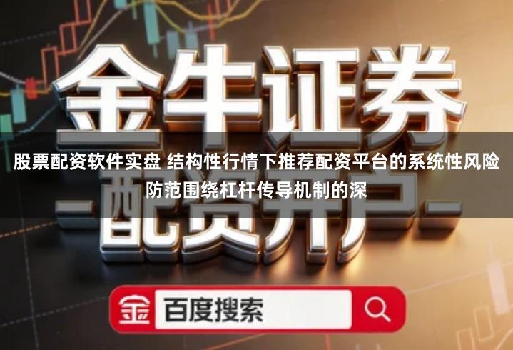 股票配资软件实盘 结构性行情下推荐配资平台的系统性风险防范围绕杠杆传导机制的深